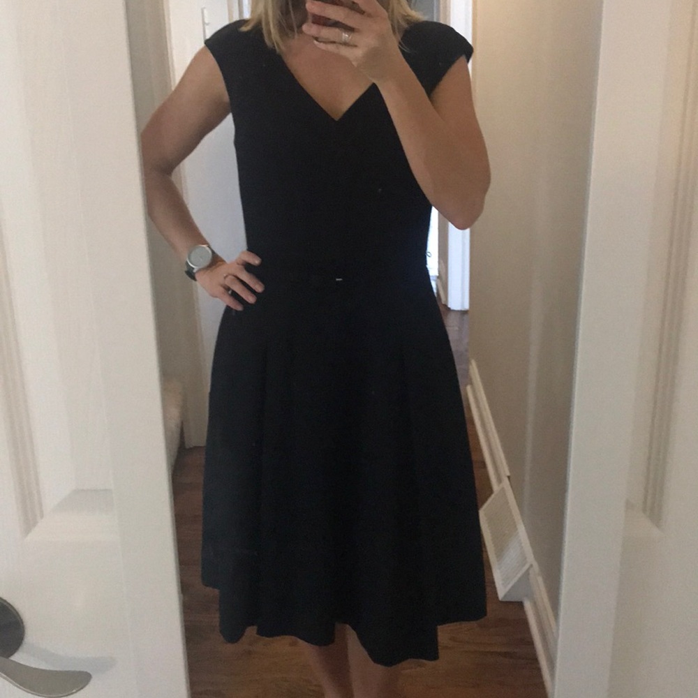 Talbots Black Wool Dress